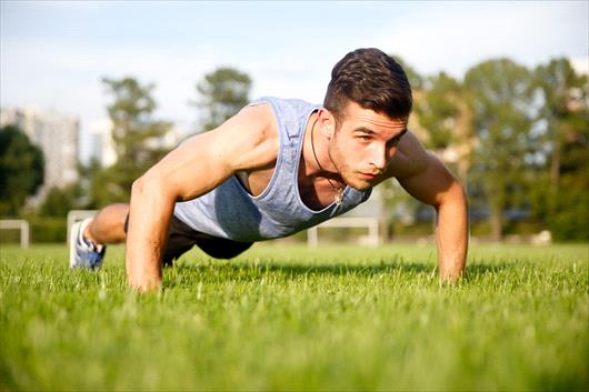 Push-ups for mental health